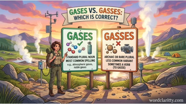 Gases vs Gasses