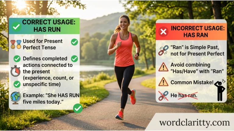 has run vs has ran