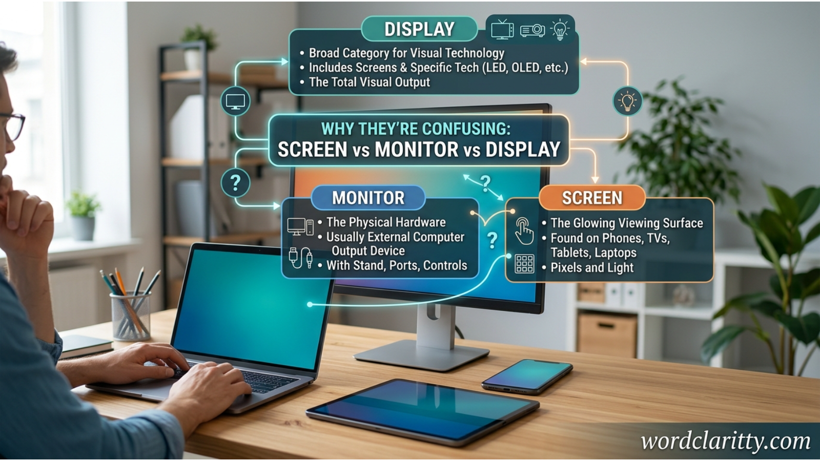 Why “Screen,” “Monitor,” and “Display” Are Confusing