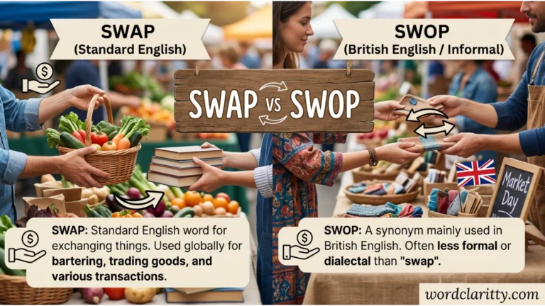 Swap vs Swop