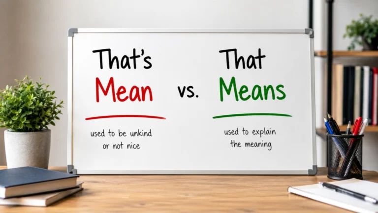 That's Mean vs That Means
