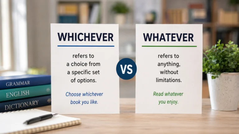 Whichever vs Whatever