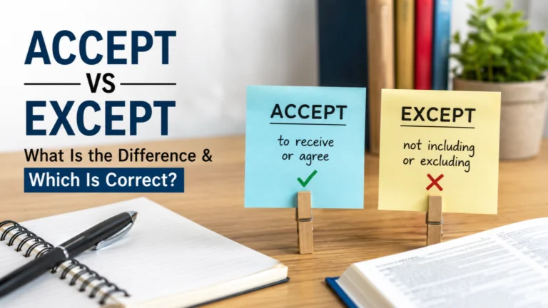 Accept vs Except
