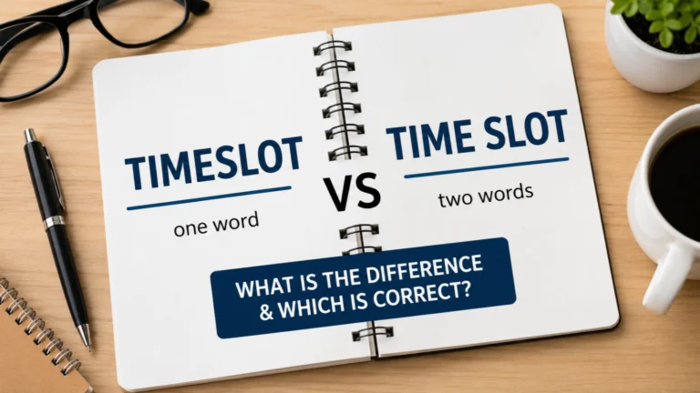 Timeslot” or “Time Slot