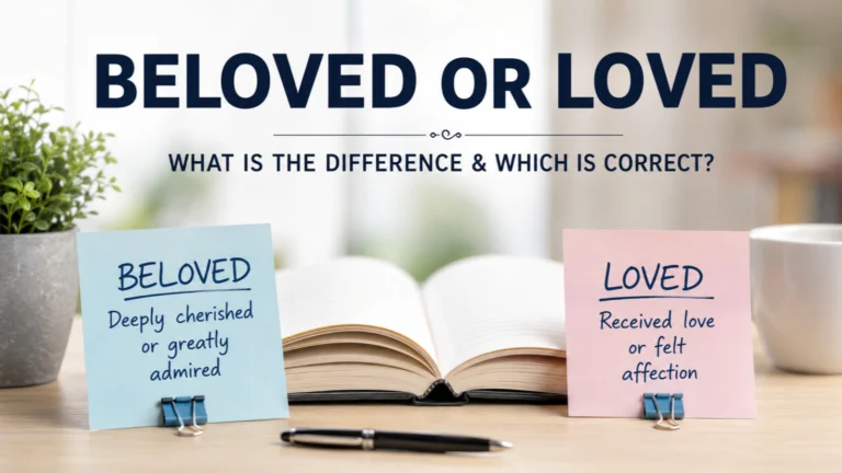 Beloved or Loved