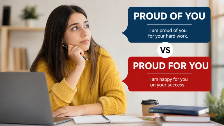 Proud for You vs Proud of You
