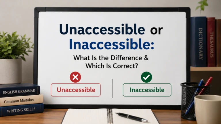 Unaccessible or Inaccessible