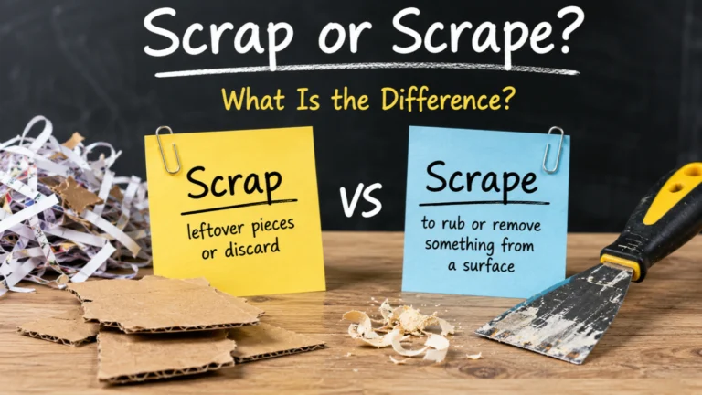 Scrap or Scrape