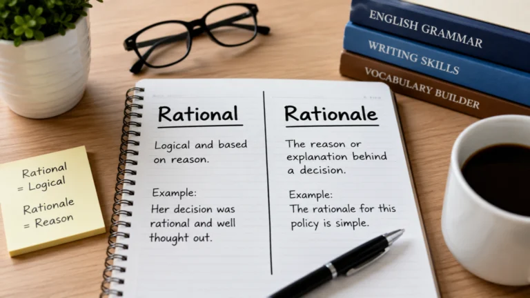 rational vs rationale