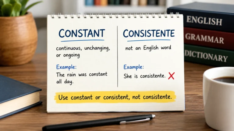 Constant vs Consistente