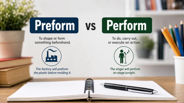 Preform vs Perform