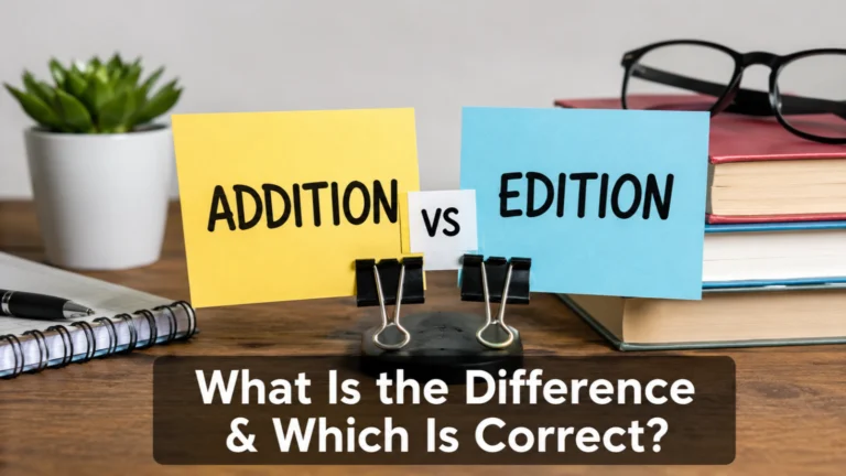 Addition vs Edition