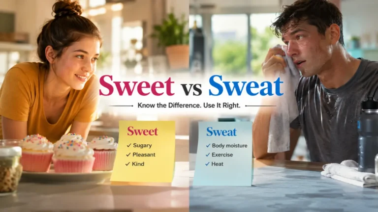 Sweet vs Sweat