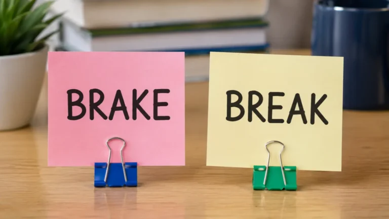 Brake vs Break