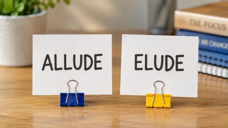 Allude vs Elude