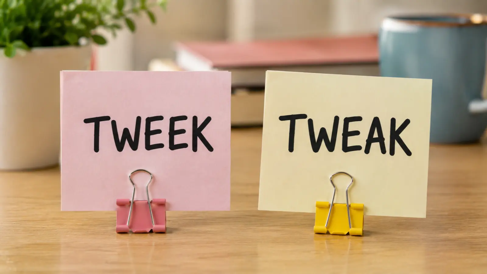 Tweek vs Tweak