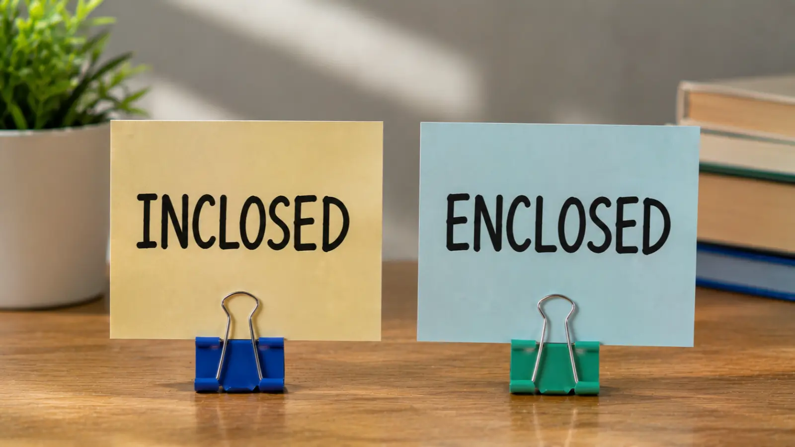 Inclosed or Enclosed