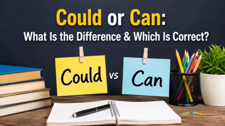 Could or Can