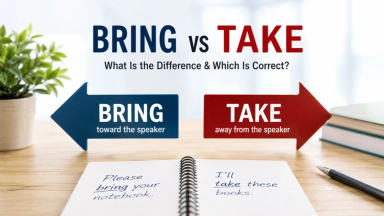 Bring vs Take