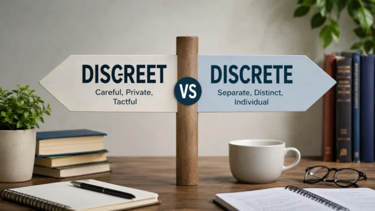 Discreet vs Discrete