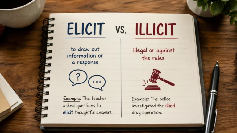 Elicit vs Illicit