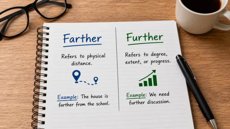 Farther vs Further