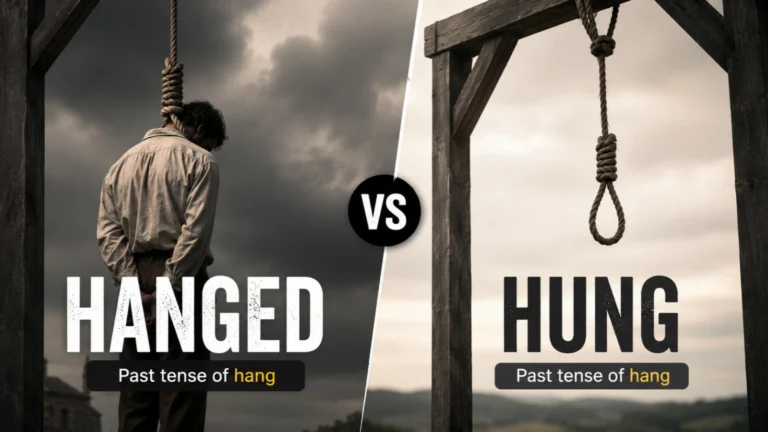 Hanged vs Hung