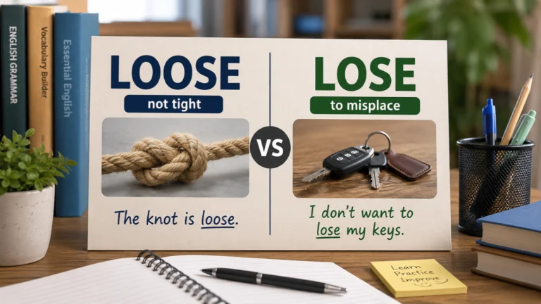 “Loose” vs “Lose”