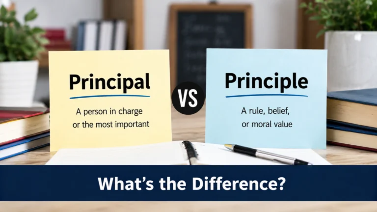 Principal vs Principle