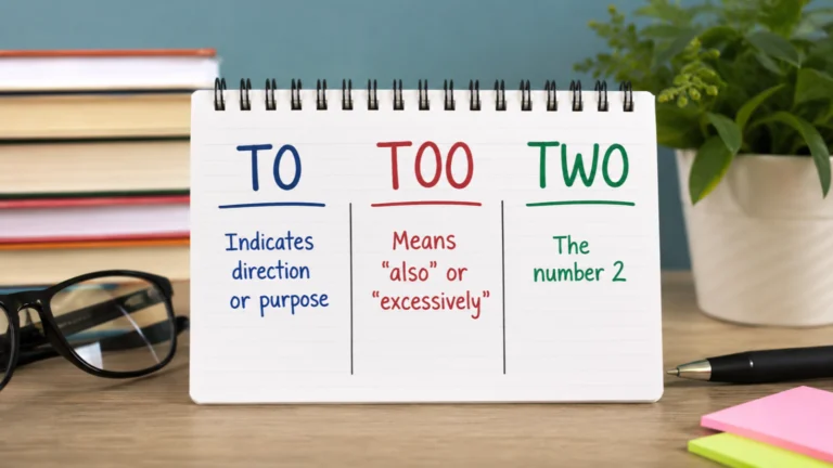 To vs Too vs Two