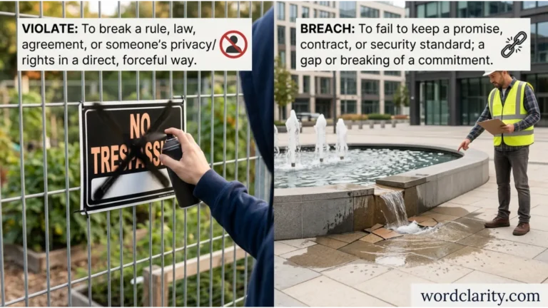 violate vs breach