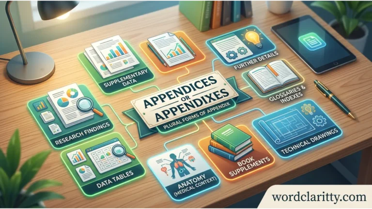 appendices or appendixes