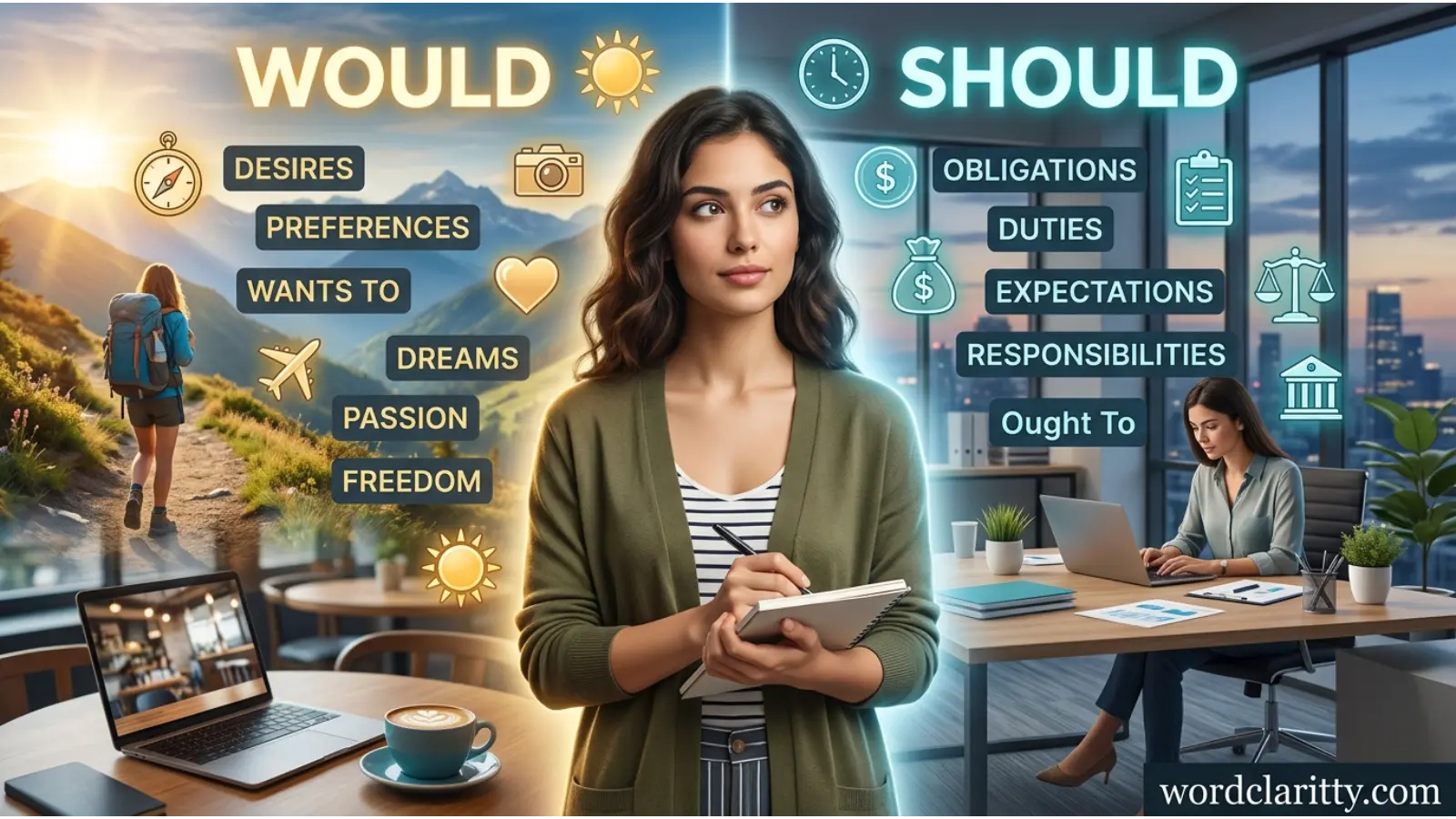would vs should