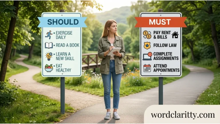 should vs must