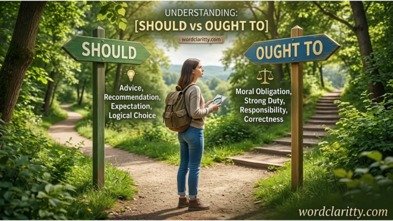 Should vs Ought To
