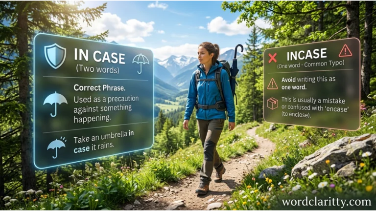 incase or in case