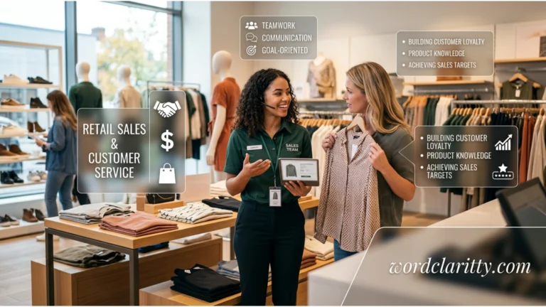 sales or retail jobs