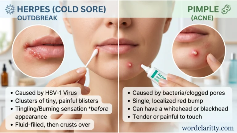 Herpes vs Pimple