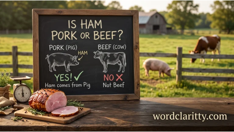 is ham pork or beef