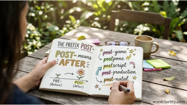 post meaning before or after