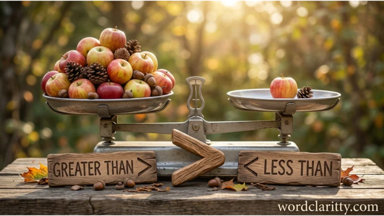 greater than or less than