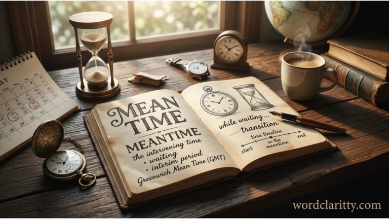 mean time or meantime