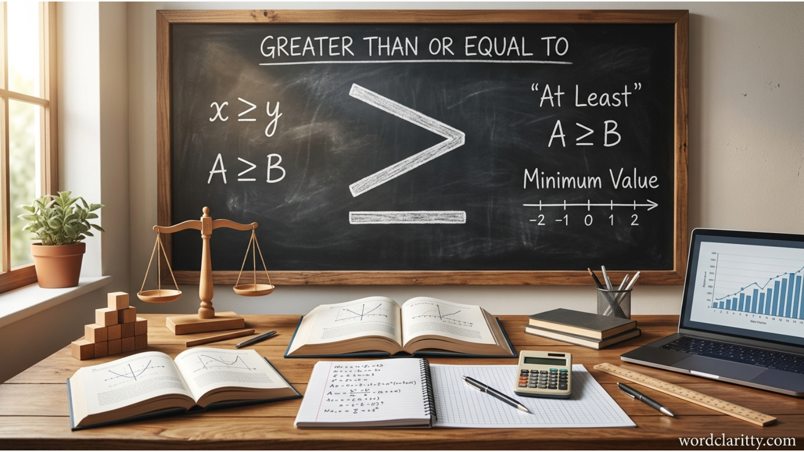 greater or equal to sign