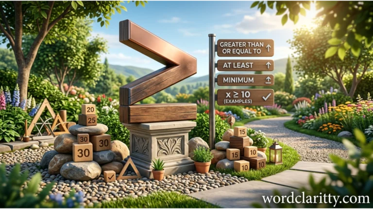 Greater Than or equal to symbol