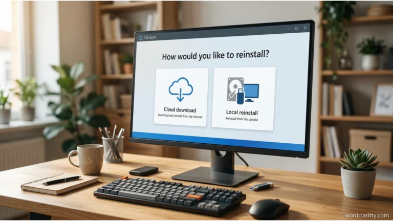 local reinstall or cloud download