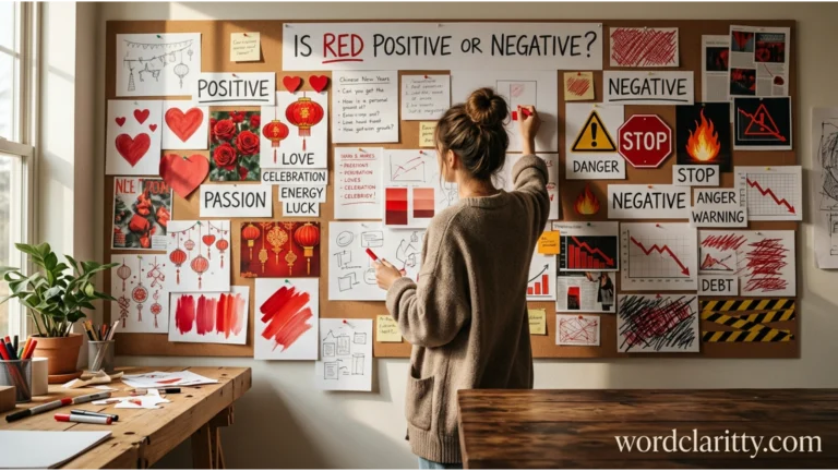 red is positive or negative