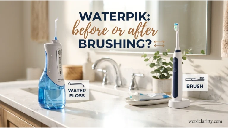 waterpik before or after brushing