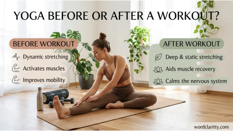 yoga before or after workout